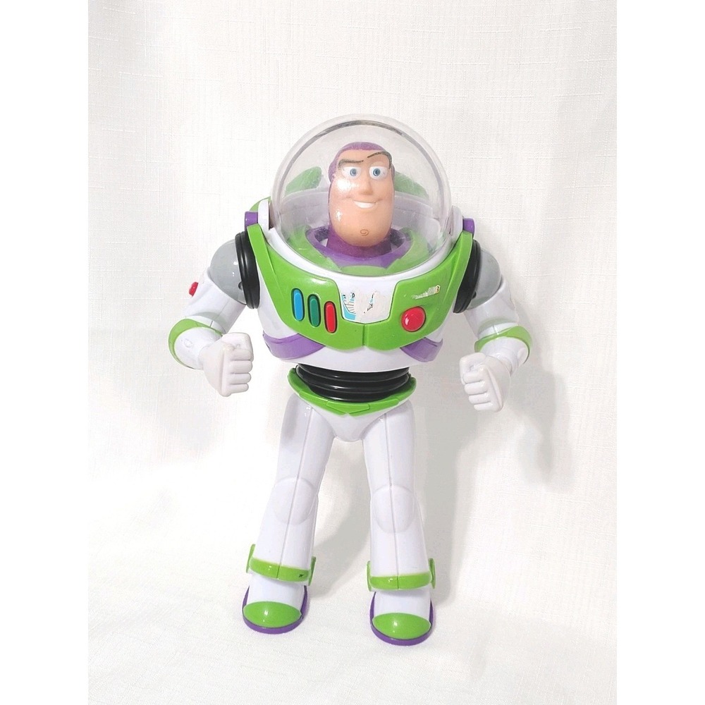 Thinkway Toys Disney Pixar Toy Story 4 Talking Buzz Lightyear 12" Works! SEE VID
